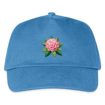 Rhododendronblüte - Kinder Basecap - Pfauenblau - Vorne