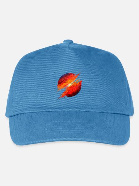 Crimson Ember Burst - Kinder Basecap - Pfauenblau