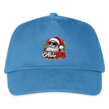  Chill Bro Entspannter Weihnachtsmann Mit - Kinder Basecap - Pfauenblau - Vorne