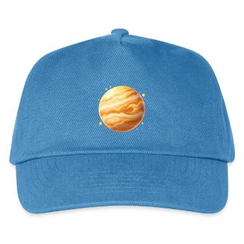 Goldplanet Jupiter Wirbel - Kinder Basecap - Pfauenblau - Vorne