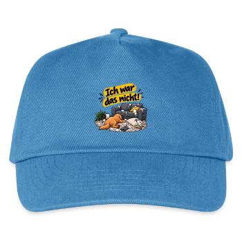 Ich war das nicht! – Lustiger Hund - Kinder Basecap - Pfauenblau - Vorne