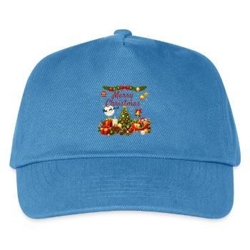 Helles und traditionelles Weihnachten - Kinder Basecap - Pfauenblau - Vorne