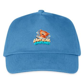 Läuft bei mir Unrund - Kinder Basecap - Pfauenblau - Vorne