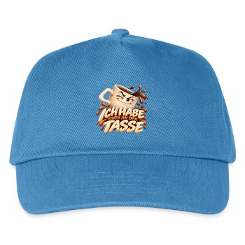 Ich Habe Einen An Der Tasse Kaffee - Kinder Basecap - Pfauenblau - Vorne