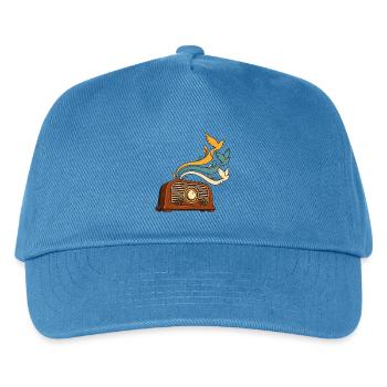 Radiowellen werden zu Vögeln - Kinder Basecap - Pfauenblau - Vorne