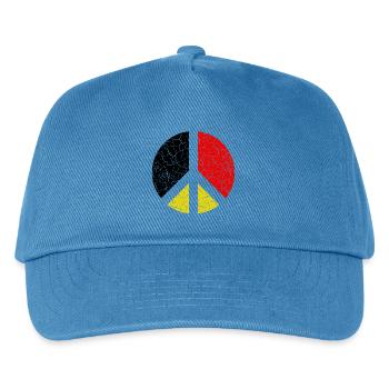 Germany Deutschland  - Kinder Basecap - Pfauenblau - Vorne