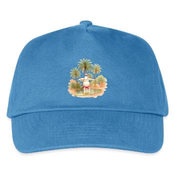Weihnachten unter Palmen - Kinder Basecap - Pfauenblau - Vorne