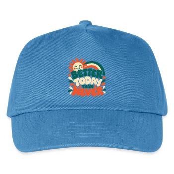 Better Today Than Never - Kinder Basecap - Pfauenblau - Vorne