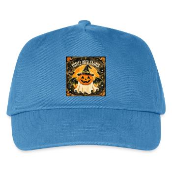 Süßes oder Saures Halloween-Kürbis - Kinder Basecap - Pfauenblau - Vorne