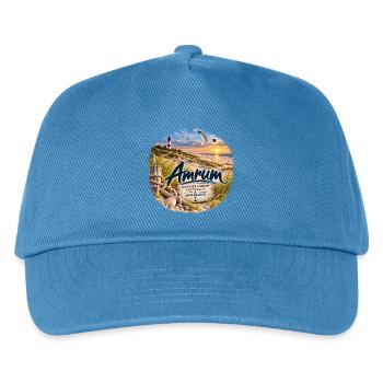 Amrum Nordseezauber Strandglück - Kinder Basecap - Pfauenblau - Vorne