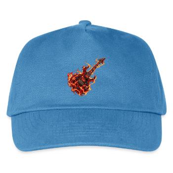 Inferno Dragon Gitarre - Kinder Basecap - Pfauenblau - Vorne