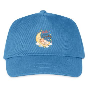 Hallo Kleines Wunder Mondtraum - Kinder Basecap - Pfauenblau - Vorne