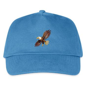 Fliegender Weißkopfseeadler - Kinder Basecap - Pfauenblau - Vorne