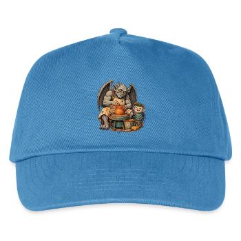 Gargoyle töpfert an der Drehscheibe - Kinder Basecap - Pfauenblau - Vorne