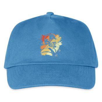 Vintage Football - Kinder Basecap - Pfauenblau - Vorne