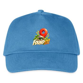 Found It! Schatzfund Abenteuer - Kinder Basecap - Pfauenblau - Vorne