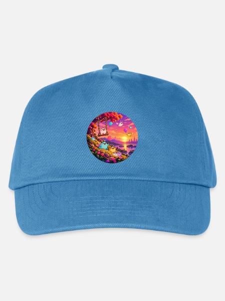 Fantasy-bubble-gay-puppets-toy-fary-tale-lgbtq - Kinder Basecap - Pfauenblau