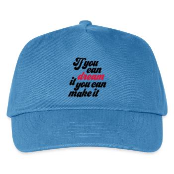 Motivation - Kinder Basecap - Pfauenblau - Vorne