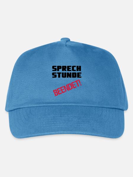 Sprechstunde beendet Medizin Spruch Geschenk - Kinder Basecap - Pfauenblau