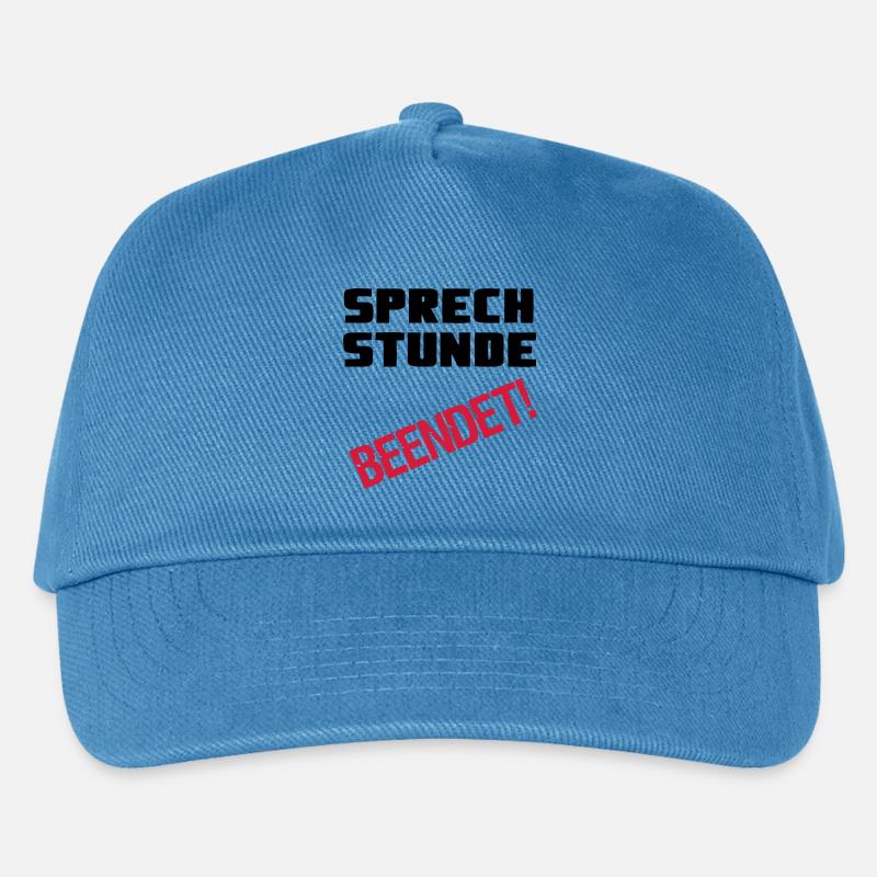 Sprechstunde beendet Medizin Spruch Geschenk - Kinder Basecap - Pfauenblau