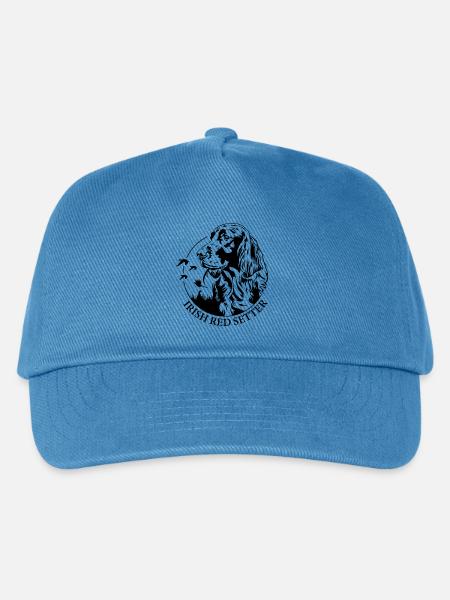 Irish Red Setter Jagdhund Jagdhunde Hunde Wilsigns - Kinder Basecap - Pfauenblau