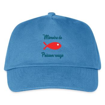 GOLDFISH. FISH. MEMORY - Kids’ Baseball Cap - peacock-blue - Front