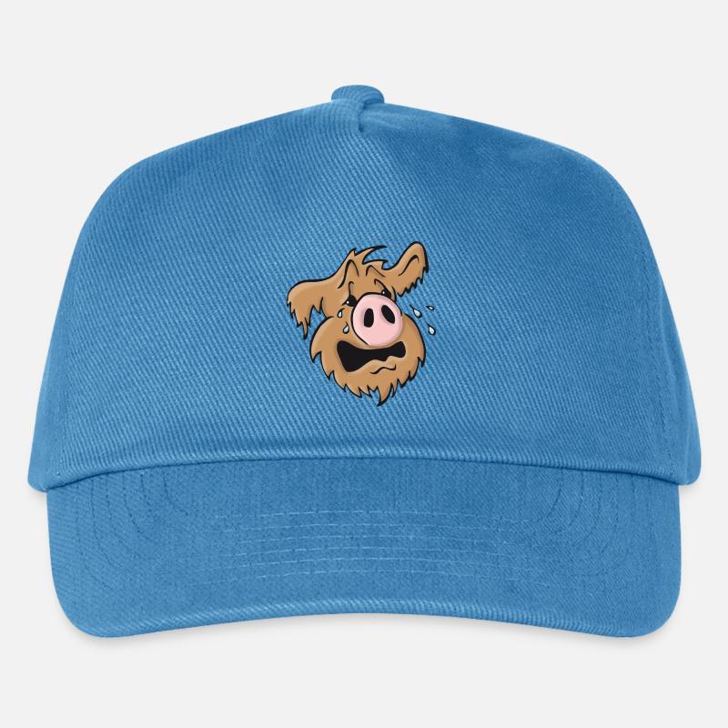 Schweinehund heulend - Kinder Basecap - Pfauenblau