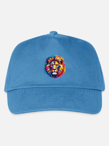 Löwe - Kinder Basecap - Pfauenblau
