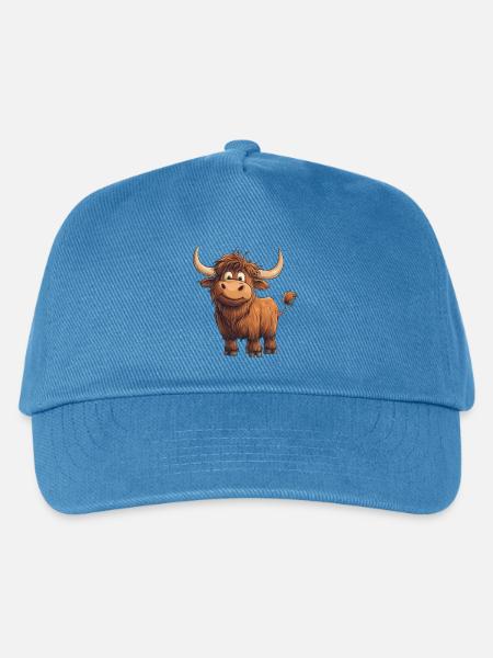 Schottisches Hochlandrind - Kinder Basecap - Pfauenblau