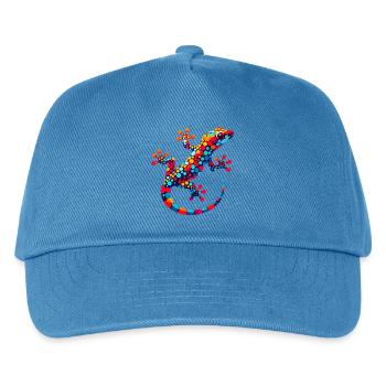 Gecko - Kinder Basecap - Pfauenblau - Vorne