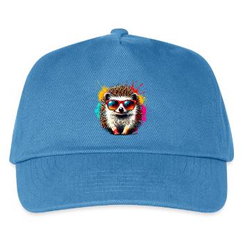 Hedgehog - Kids’ Baseball Cap - peacock-blue - Front