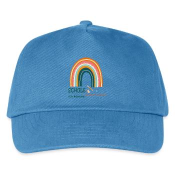Schule ich komme - Kinder Basecap - Pfauenblau - Vorne