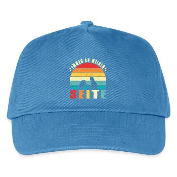 Gassi Outfits Hunde Herrchen Hundehalter Hund - Kinder Basecap - Pfauenblau - Vorne