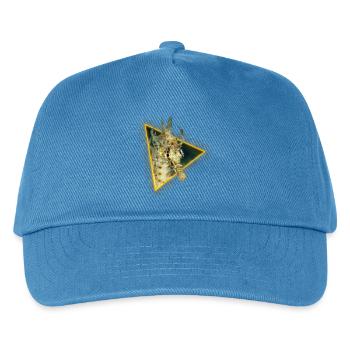 Seepferdchen im Dreieck - Kinder Basecap - Pfauenblau - Vorne