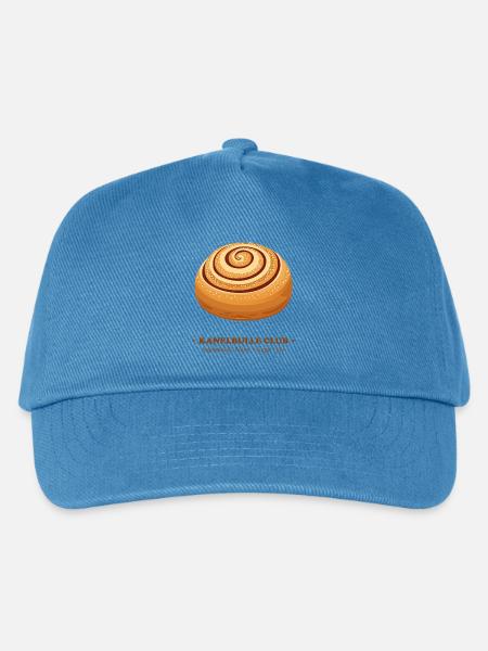 Skate Rolling Zimtschnecke Design - Kinder Basecap - Pfauenblau