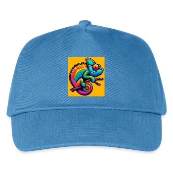 chameleon - Kids’ Baseball Cap - peacock-blue - Front