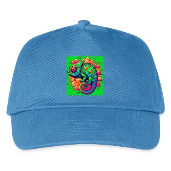chameleon - Kids’ Baseball Cap - peacock-blue - Front