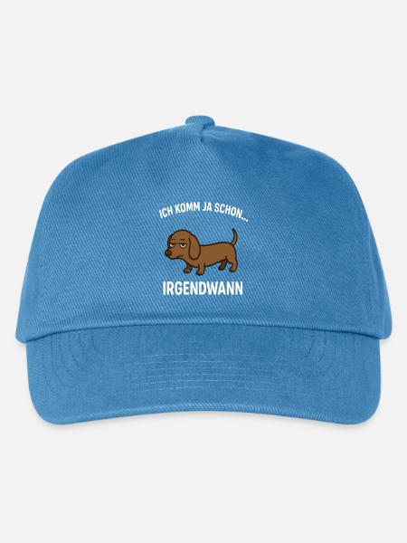 Dackel Spruch - Kinder Basecap - Pfauenblau