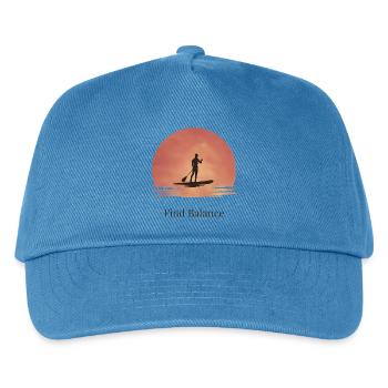 Sunset SUP – Tranquillité sur l’eau - Casquette de baseball Enfant - bleu paon - Devant