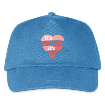 Es liegt nicht an mir, sondern an dir, lustiges Liebeszitat - Kinder Basecap - Pfauenblau - Vorne