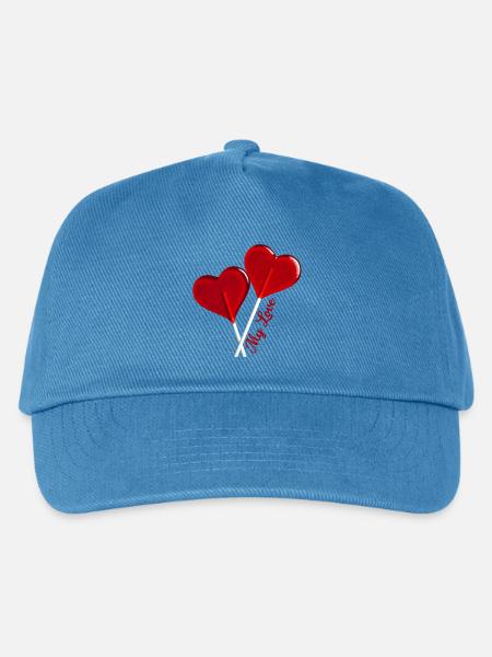 Meine Liebeserklärung - Kinder Basecap - Pfauenblau