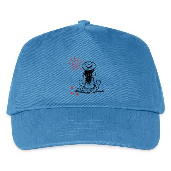 Longing for sun - Kids’ Baseball Cap - peacock-blue - Front