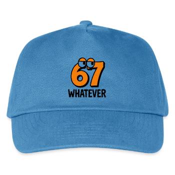 Six Seven Whatever Italian Brainrot Humor Meme  - Kinder Basecap - Pfauenblau - Vorne