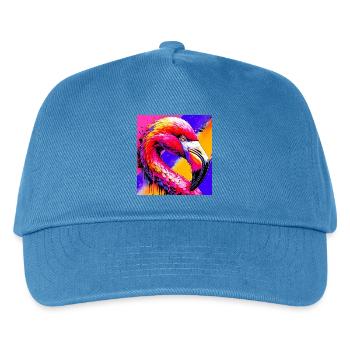 flamingo - Kids’ Baseball Cap - peacock-blue - Front