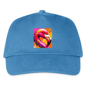 flamingo - Kids’ Baseball Cap - peacock-blue - Front