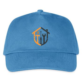 Caretaker Coat of Arms – Craftsman Logo - Kids’ Baseball Cap - peacock-blue - Front