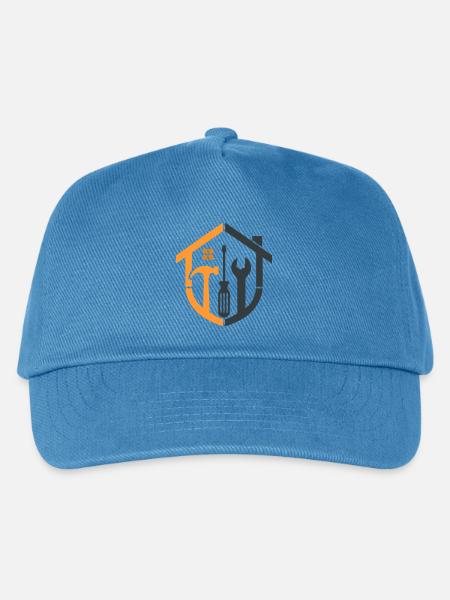 Caretaker Coat of Arms – Craftsman Logo - Kids’ Baseball Cap - peacock-blue