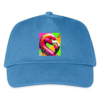 flamingo - Kids’ Baseball Cap - peacock-blue - Front