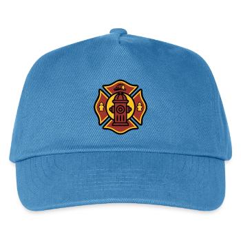 Floriankreuz Hydrant Graphic - Kids’ Baseball Cap - peacock-blue - Front