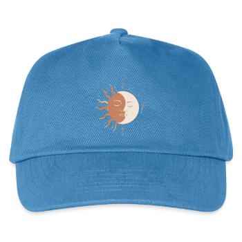 Mystic Sun and Moon - Kids’ Baseball Cap - peacock-blue - Front